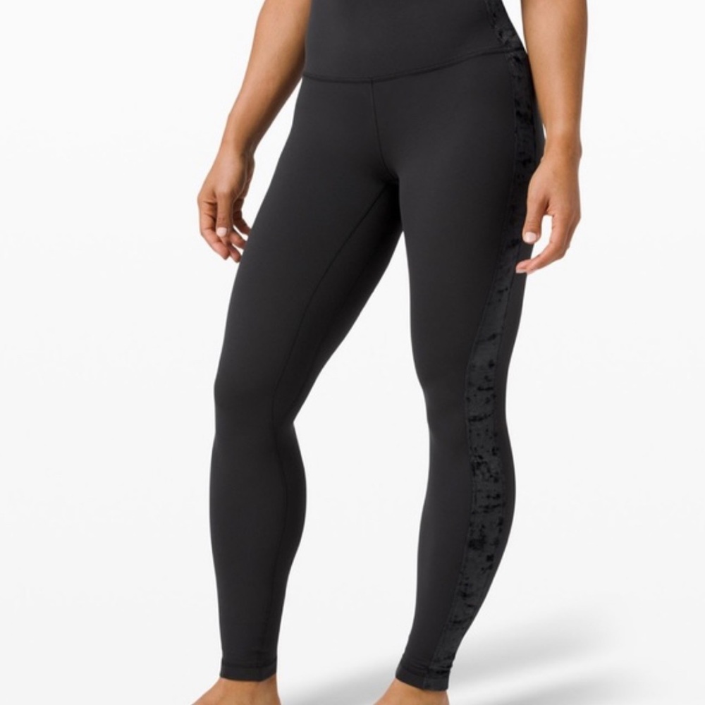 Lululemon Align 28” super high rise legging crushed velvet